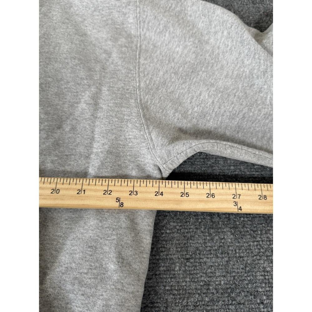 Vintage 90s Nike Swoosh Sweatshirt Mens L Gray Embroidered Logo Crew White Label - Picture 8 of 9